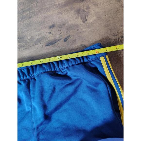 Adidas Navy Blue Red Stripe Spain Flag Sweat Pants zipper ankle Mens XL - Picture 5 of 9